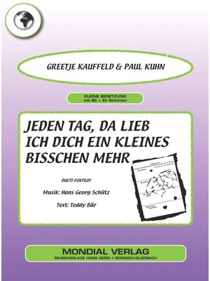 cover image of Jeden Tag, da lieb ich dich ein kleines bisschen mehr